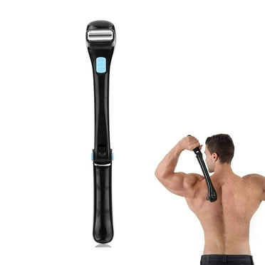 1 Pc Electric Back Shaver for Men,Painless Body Groomer for Men,Foldable Back Hair Shaver,Hair Trimmer Hair Removal Tool,Electric Back Hair Shaver with Foldable Handle (Black)