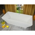 thumbnail image 2 of Anzzi FT-AZ509 70.8 in. Crema Stone Freestanding Bathtub in White, 2 of 2
