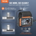 thumbnail image 2 of VEVOR Endoscope Camera with Lights Dual Lens Borescope 49.2FT Cable 4.3" Screen, 2 of 9