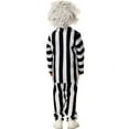 Black and White Striped Suit Kids Scary Halloween Costumes Boys Horror