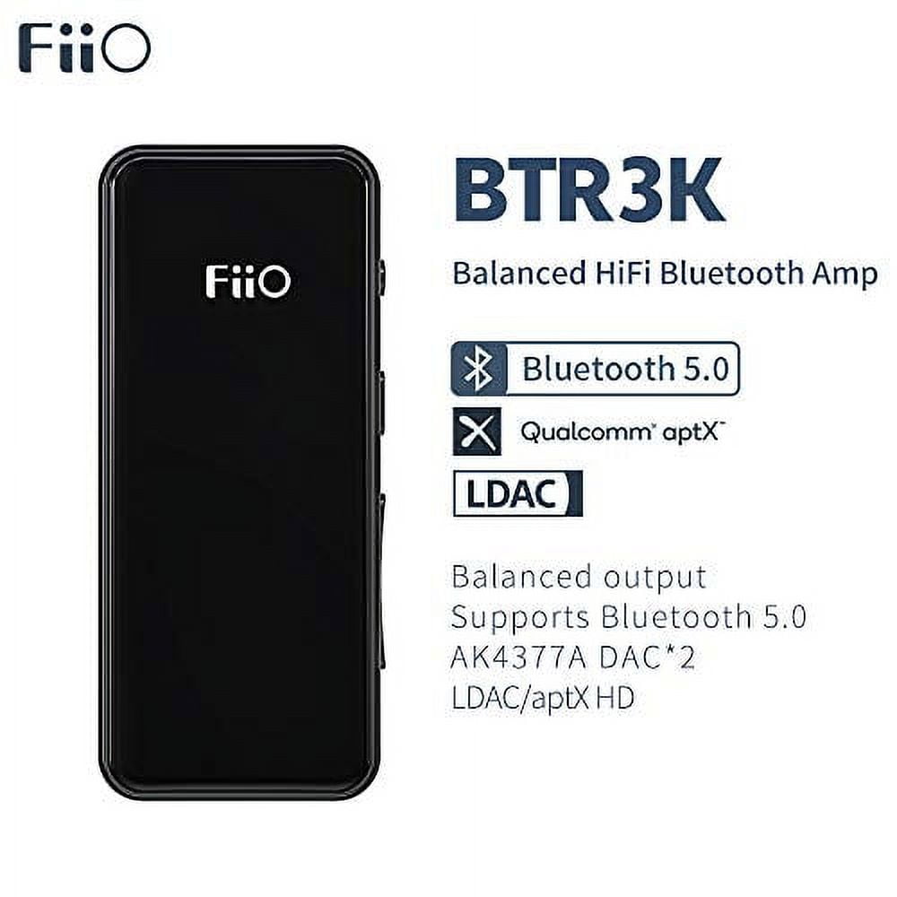 FiiO BTR3K Hi-Res Bluetooth 5.0 Receiver/Headphone Amp. with 