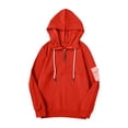 thumbnail image 4 of Ketyyh-chn99 Womens Zipper Hoodie Coat Lightweight Zip up Hoodie Sweatshirt Casual Fall Clothes Orange,L, 4 of 4