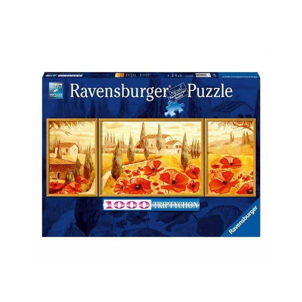 Ravensburger - 199945 Tryptychon Coquelicots (1000 Pièces de Puzzle)