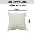 thumbnail image 2 of Lot de 2 Housses d'Oreiller en Peluche 45 * 45cm Carré de Coussin de Style Luxe, 2 of 5