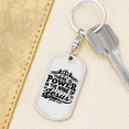 thumbnail image 6 of In The Name Of Jesus John 3:16 Stainless Steel or 18k Gold Premium Swivel Dog Tag Keychain, 6 of 10