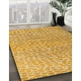 thumbnail image 2 of Ahgly Company Indoor Square Abstract Orange Abstract Area Rugs, 5' Square, 2 of 6