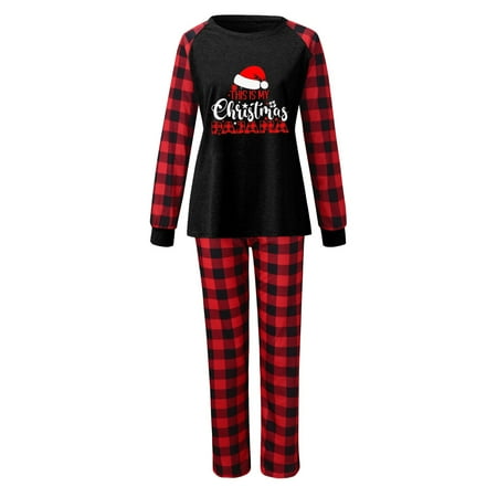 

LEEy-world Christmas Gifts For Mom Christmas Family Pajamas Matching Sets Christmas Tree Elk Reindeer Plaid Outfits Pjs Sets Matching Family Holiday Loungewears
