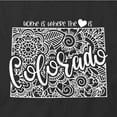 thumbnail image 2 of Home Is Where The Heart Is - Colorado T-Shirt | White Tee Gift, 2 of 5