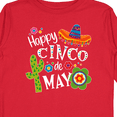 thumbnail image 4 of Inktastic Happy Cinco De Mayo- Sombrero, Cactus, Flowers Boys or Girls Long Sleeve Toddler T-Shirt, 4 of 5