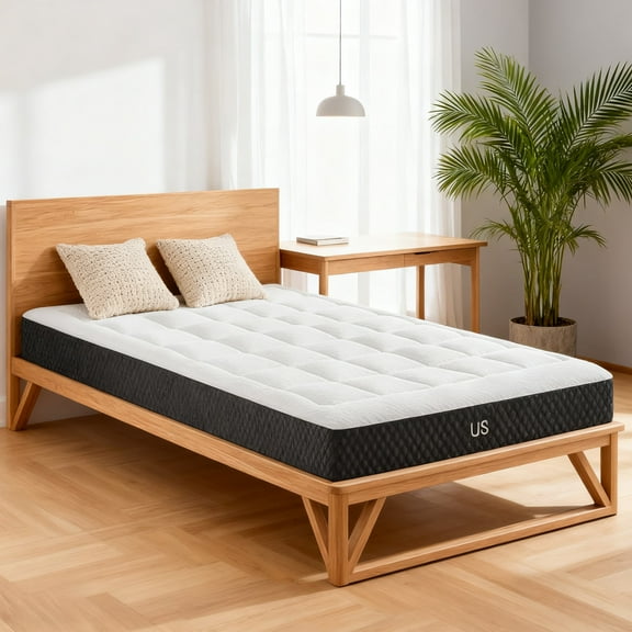 ZUNMOS 6 Inch Twin Memory Foam Mattress for Cool Sleep, CertiPUR-US Certified Pressure Relieving, Removeable Cover Medium Firm Mattresses, Fiberglass Free, Mattress in a Box