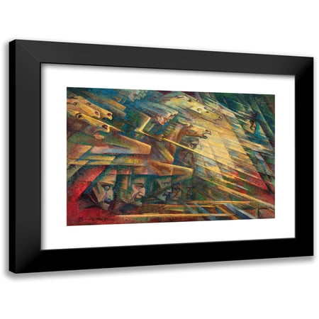 Jerzy Hulewicz 14x11 Black Modern Framed Museum Art Print Titled - Charge (1932-1939)