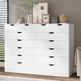thumbnail image 3 of Toogaho Tall 7 Drawer Dresser, Black Modern Chest of Drawers for Bedroom,Closet Dressers with Drawers for Living Room, Entryway, Hallway, 3 of 7