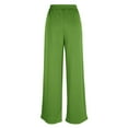 thumbnail image 6 of Miluxas Women Wide Leg Dress Pants High Waisted Button Zip Business Casual Trousers Versatile office Work Pants with Pockets, 6 of 9