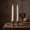 White, variant on Naittoop 2 Pack Gothic White Spiral Taper Candles, 7 Inch Twisted Fat Candlesticks, for Home Decor, Party, Halloween Decorations