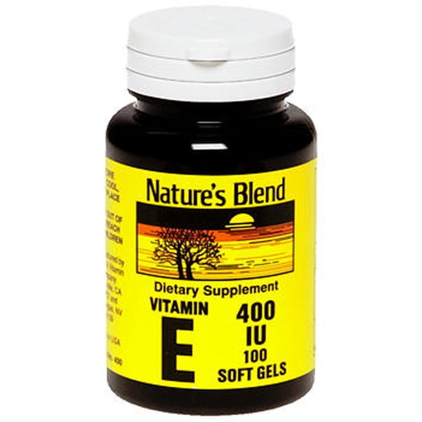 Nature's Blend Vitamin E Softgels, 400 IU, 100 Count