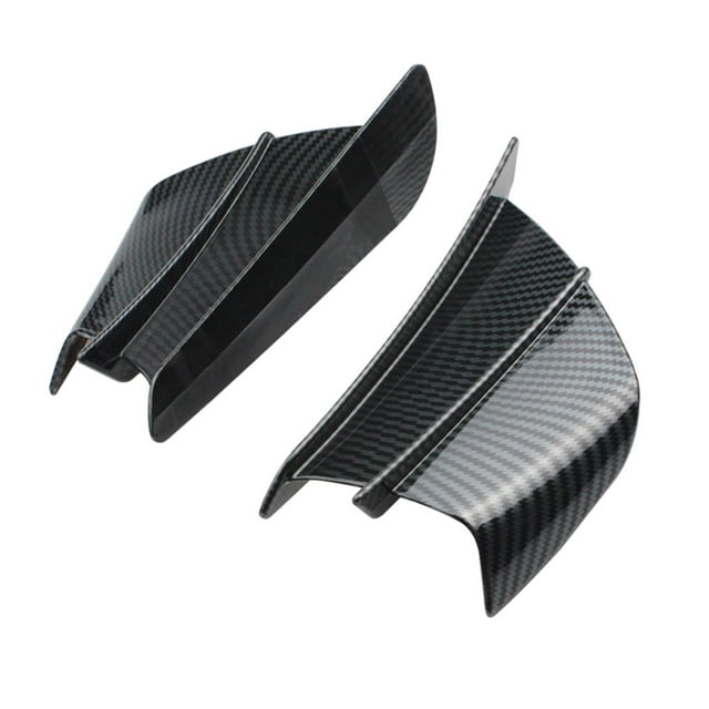 2x Alerones universales duraderos para motocicleta, alerón aerodinámico para motocicleta Fibra de carbon