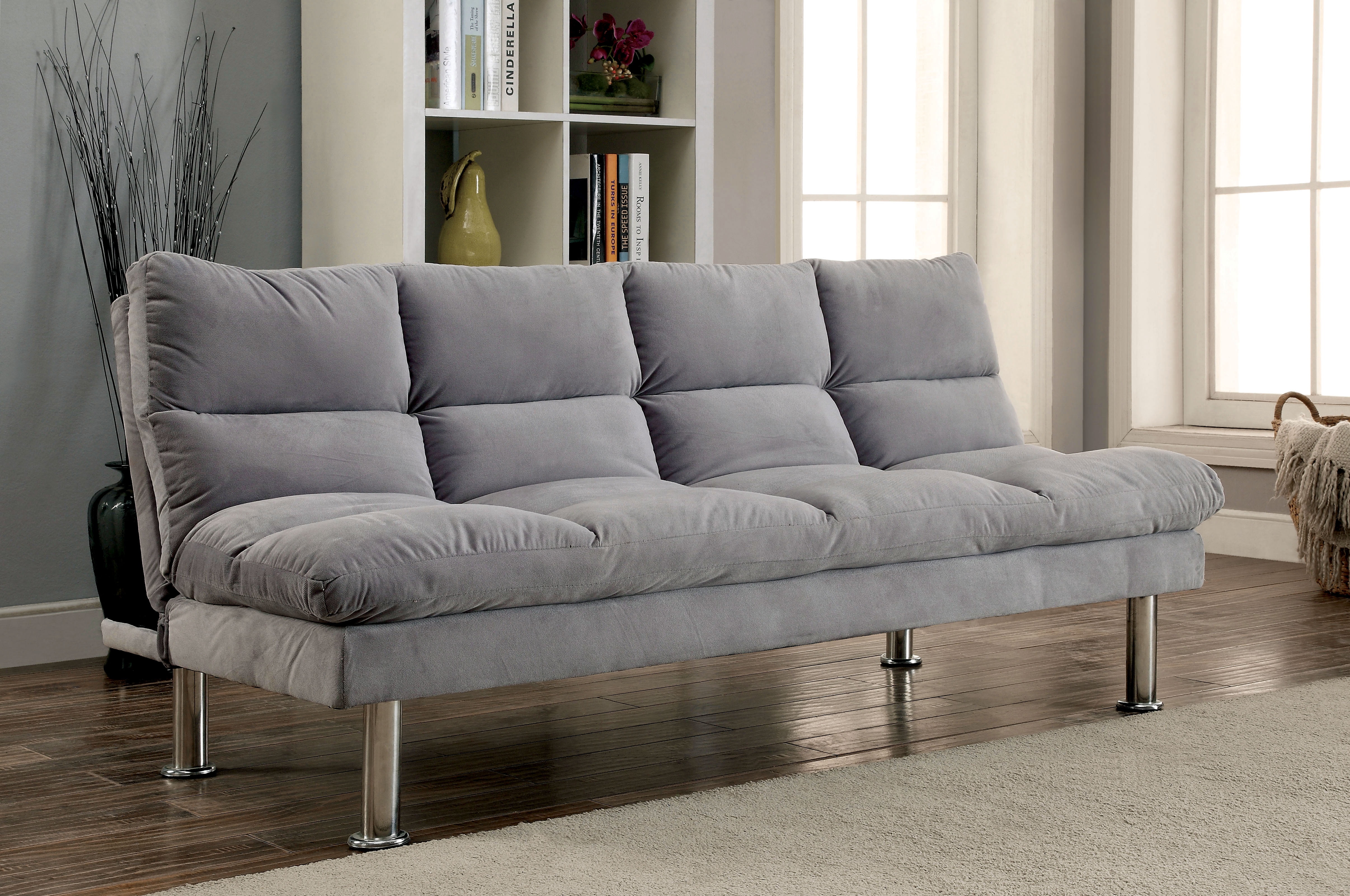 Furniture of America Malorn Contemporary Futon, Multiple ...