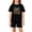 Black, variant on Grblisyd First Day of School Boys Girls 2 Piece Set Kids Letter Print Short Sleeve T-Shirts Elastic Waist Shorts Casual Summer Clothing Outfits