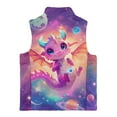 thumbnail image 5 of Pzuqiu Dragon Kid Outerwear Vest Size 4 Fashion Zipper Winter Sleeveless Jacket with Pockets Stand Collar Warm Vests for Kids Polyester Toddler Girl Clothes for Daily Life, 5 of 7