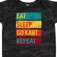 thumbnail image 4 of Inktastic Gokarting Eat Sleep Go Kart Repeat Boys or Girls Baby Bodysuit, 4 of 5