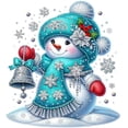 thumbnail image 1 of 5D DIY Taladro en Forma Especial Parcial Muñeco Nieve Navidad 30x30cm, 1 of 9