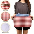 thumbnail image 6 of 1 Pack Fabric Storage Basket Red & White Checked Closet Storage Bins with Handles Foldable Baskets for Shelves Toy Organizer Home Office Decor Gifts, 6 of 7