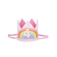 thumbnail image 1 of KAIYANG Gorra digital de cumpleaños con corona de arcoíris para niños (sección E rosa), 1 of 4