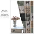 thumbnail image 5 of Bear Deer Curtains for Living Room, Rustic Cabin Retro Window Treatments for Bedroom, Wildlife Woodland Animal Elk Moose Lodge Buffalo Plaid Drapes 2 Panel Sets,42x54 Inch, 5 of 6