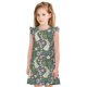 thumbnail image 1 of Fotbe Retro Bunny Floral Vestido de Dormir para Niñas de 3 a 10 Años, Mangas Cortas, Estilo Princesa, Pijama Camisón con Mangas Voladas-Small, 1 of 6