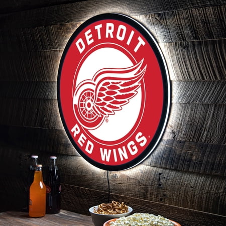 Detroit Red Wings LED XL Round Wall D-cor