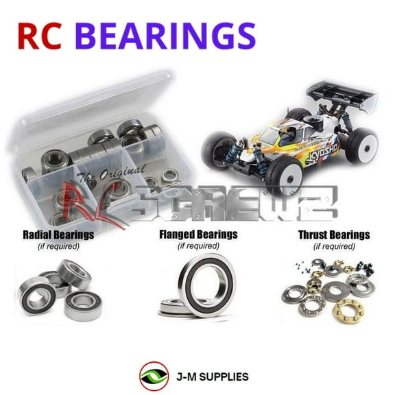 RCScrewZ Rubber Shielded Bearing Kit kyo175r for Kyosho INFERNO MP9 TKI4 1/8th Buggy (#33001B) | SET