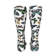 thumbnail image 6 of Naloa Watercolor Butterflies High Stockings Women Thigh High Stockings Over Knee Long Stockings-One Size, 6 of 8