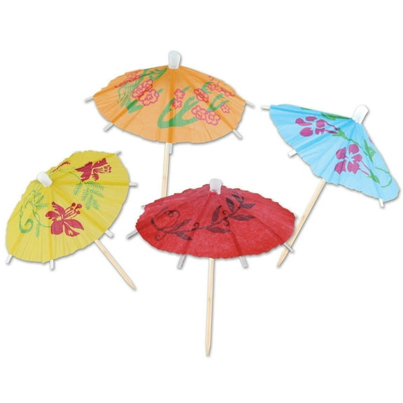 24 Pack Beistle Luau Party 144 Piece Boxed Party Parasol Picks