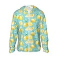 thumbnail image 2 of Lsque Yellow Lemon UPF 50+ Lightweight Sun Protection Men's Women's Long Sleeve Shirt, Hoodie Performance -X-Large, 2 of 9