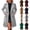 Yellow, variant on Womens Long Wool Coats Fall Winter Trench Coat Peacoat Dress Jackets Yellow L(L)