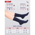 thumbnail image 7 of Hugh Ugoli Women's Bamboo Loose Fit Diabetic Crew Socks, 6 Pairs, Navy Blue, Shoe Size: 10-12, 7 of 7