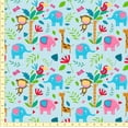 thumbnail image 1 of eloria-décor Bird & Animal Cotton Fabric Squares&nbsp;Sewing Supplies Printed Fabric for , 1 Yard, Sky Blue 2, 1 of 2