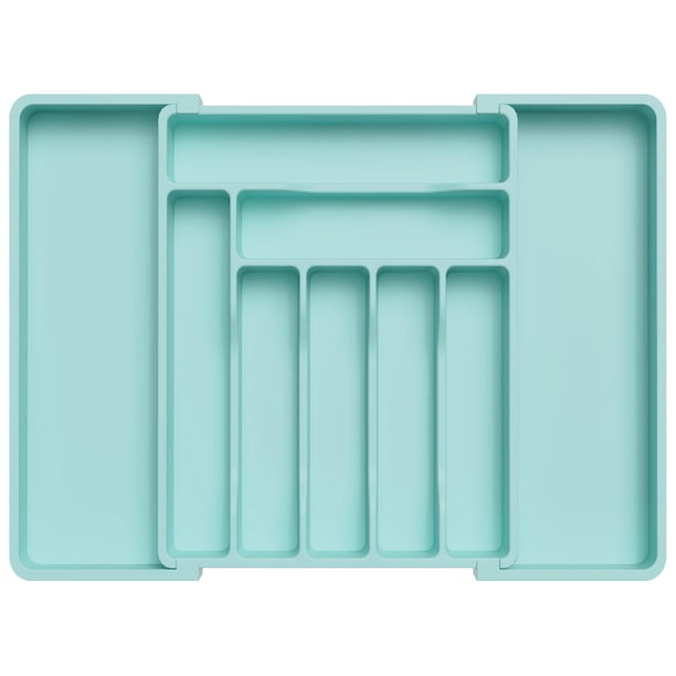 Organizador de cajones para cubiertos Lifewit, expandible, turquesa