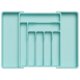 thumbnail image 1 of Organizador de cajones para cubiertos Lifewit, expandible, turquesa, 1 of 9