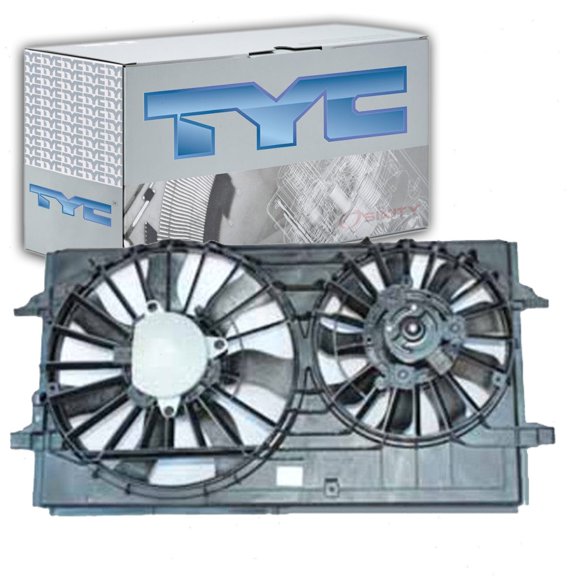 TYC Dual Radiator and Condenser Fan Assembly 2014-2016 Ford Fusion 1.5L