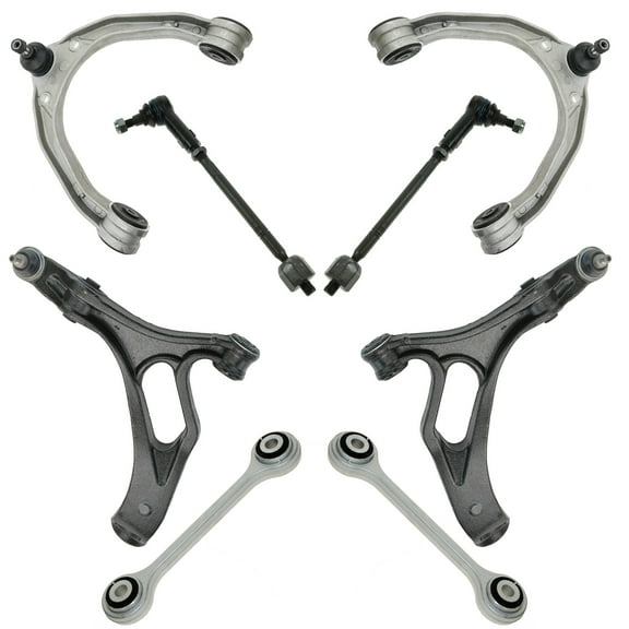 TRQ 8 Piece Steering Suspension Kit Control Arms Tie Rods Sway Bar End Links New PSA70013
