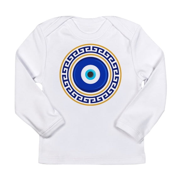 CafePress - Greek Mati Evil Eye 4 Long Sleeve T Shirt - Long Sleeve Infant T-Shirt