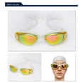 thumbnail image 2 of CSSAD Swim Goggles, Adult Swimming Goggles Anti Fog Anti UV No Leakage Wide View for Men Women Youth, Yellow, 2 of 4