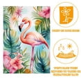 thumbnail image 2 of Tropical Palm Leaves Flamingo Watercolor Pattern Welcome Garden Flags, 12 x 18 Inch Double Sided Outdoor Yard Flags Waterproof For Home Outside Patio Lawn Porch, 2 of 6