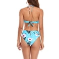 thumbnail image 3 of Traje de baño dividido de tres piezas HUOGUO Fashion con estampado sexy para mujer, 3 of 3