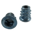 thumbnail image 1 of 5 Pack 1/4"-20 x 13mm Flanged Insert Nuts, 1 of 2