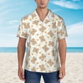 thumbnail image 4 of Goofa Kawaii Bear Hawaiian Shirt for Men, Unisex Summer Beach Casual Short Sleeve Button Down Shirts,Aloha Tropical Floral print shirt-3X-Large, 4 of 9