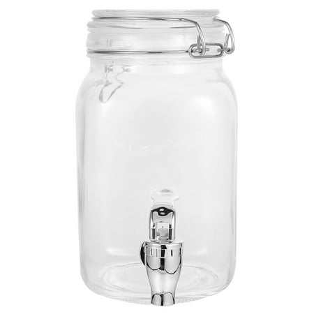 

Hemoton Dispenser Drink Glass Jar Beverage Teajuicedispensers Water Lemonade Mason Parties Spigot Beer Soda Jug Containerice