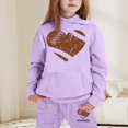 thumbnail image 2 of Jamsmile Child Toddler Girls Sets Long Sleeve Graphic Print Hoodies Tops + Pants Kids Outfits Sweat Suit, 2 of 4