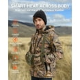 thumbnail image 5 of ARRIS Heated Hunting Jacket for men, Camo Electric Size Adjustable 7.4V Heating Coat with Battery for Hunting-XXXL, 5 of 8